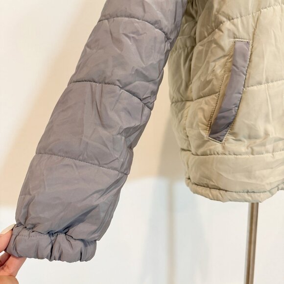 NWT Hem & Thread Women's REVERSIBLE‎ Colorblock Winter Jacket Green Size Medium - Picture 5 of 12